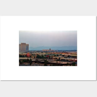 Elevated View Of Vegas Posters and Art